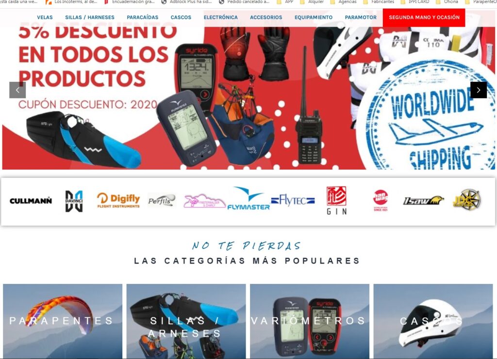 parapenteonline tienda
